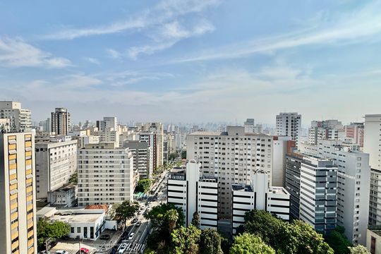 Vista Varanda de kitnet/studio para alugar com 1 quarto, 25m² em Jardim Paulista, São Paulo