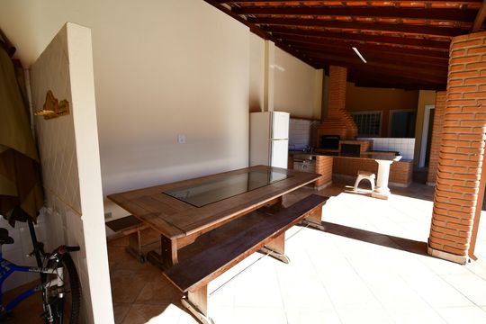 Varanda gourmet de casa para alugar com 2 quartos, 105m² em Parque dos Jacarandás, Campinas