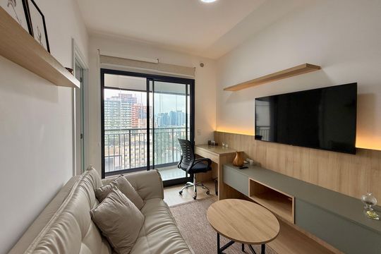 Apartamento para alugar com 1 quarto, 34m² em Santo Amaro, São Paulo