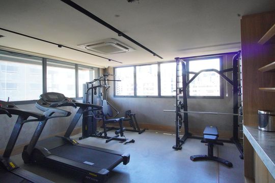 Área Comum - Academia de kitnet/studio à venda com 1 quarto, 68m² em Boa Vista, Porto Alegre