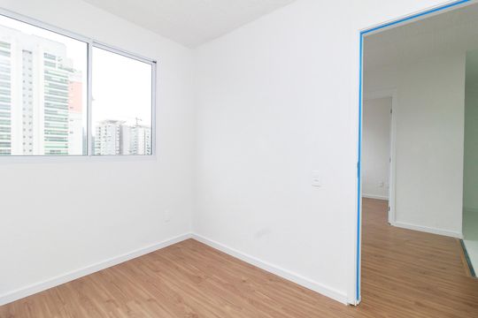 Quarto 1 de apartamento para alugar com 2 quartos, 32m² em Jardim Caravelas, São Paulo
