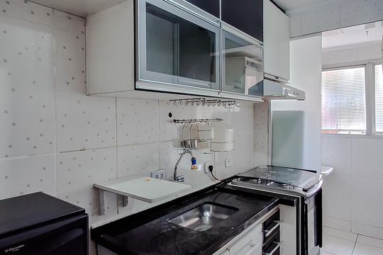 Cozinha de kitnet/studio para alugar com 1 quarto, 44m² em Vila Mariana, São Paulo