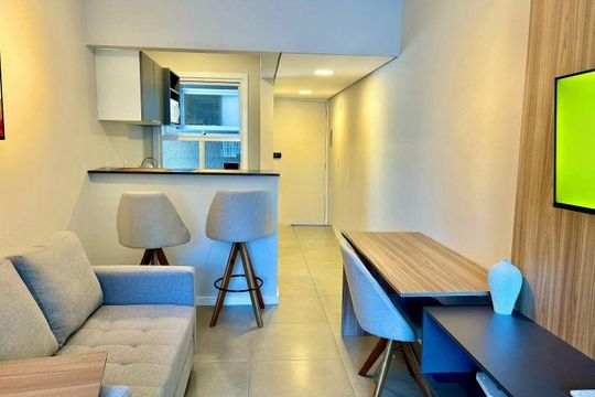 Sala de apartamento para alugar com 1 quarto, 29m² em Centro Histórico, Porto Alegre