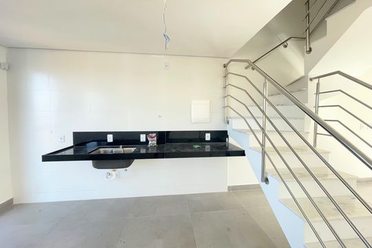 Cozinha de casa à venda com 3 quartos, 89m² em Santa Amelia, Belo Horizonte