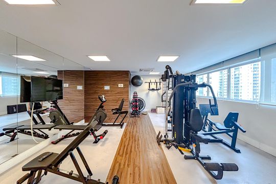 Área comum - Academia de apartamento para alugar com 1 quarto, 47m² em Tatuapé, São Paulo