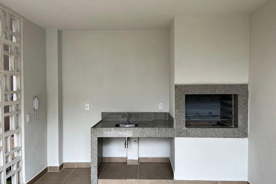 Área comum - Churrasqueira de apartamento para alugar com 1 quarto, 27m² em Parque Industrial Tomas Edson, São Paulo