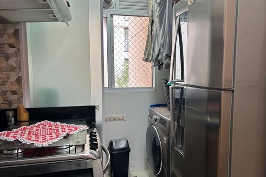 Banheiro de apartamento à venda com 2 quartos, 54m² em Jardim Olavo Bilac, São Bernardo do Campo