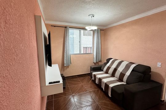 Sala de apartamento para alugar com 2 quartos, 40m² em Jardim Petropolis, Cotia