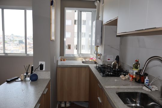 Cozinha de apartamento para alugar com 2 quartos, 40m² em Vila Graciosa, São Paulo