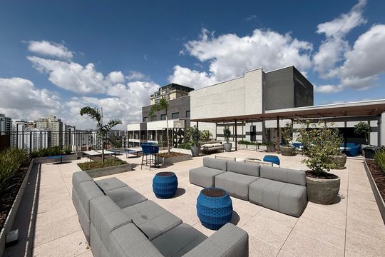 Rooftop de kitnet/studio para alugar com 1 quarto, 25m² em Vila Olímpia, São Paulo