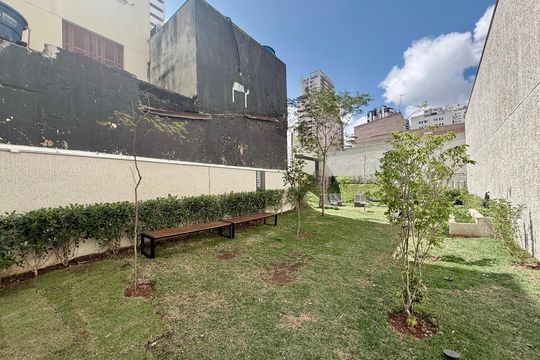 Área comum de kitnet/studio para alugar com 1 quarto, 25m² em Vila Olímpia, São Paulo