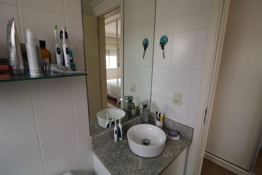 Banheiro da Suíte de apartamento à venda com 3 quartos, 120m² em Vila Prudente, São Paulo