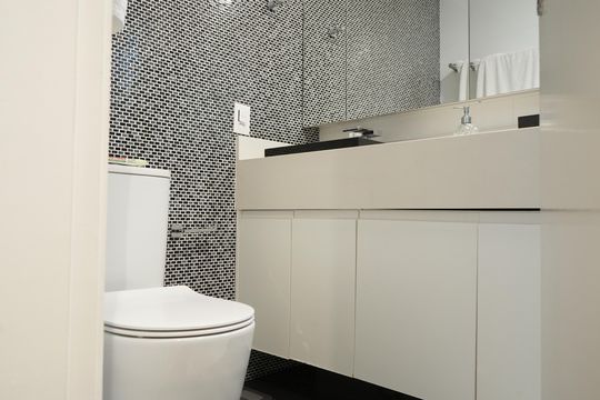 Banheiro da Suíte 3 de apartamento à venda com 3 quartos, 127m² em Parque São Jorge, São Paulo