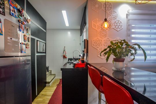 Cozinha de apartamento à venda com 2 quartos, 100m² em Parque Capuava, Santo André