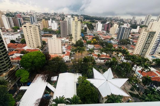Vista da Varanda de apartamento à venda com 1 quarto, 41m² em Centro, Campinas