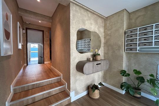 Hall de entrada de apartamento para alugar com 3 quartos, 85m² em Itacorubi, Florianópolis