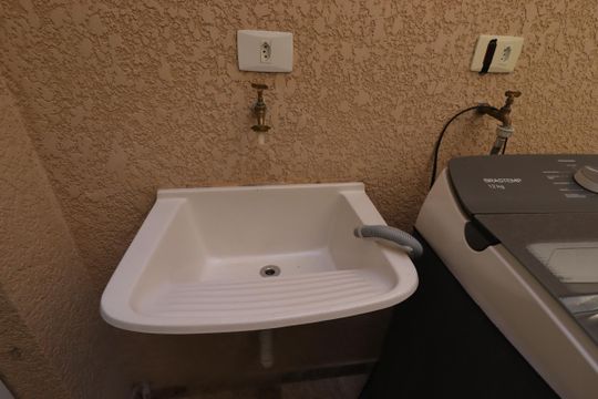 Área de Serviço - Tanque de apartamento à venda com 2 quartos, 50m² em Vila Alzira, Santo André