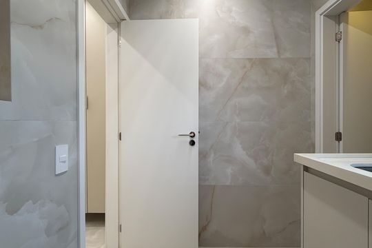 Área de Serviço de apartamento para alugar com 3 quartos, 89m² em Boqueirão, Santos