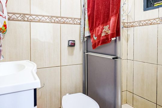 Banheiro da Suíte de casa à venda com 3 quartos, 195m² em Jardim Morada do Sol, Indaiatuba