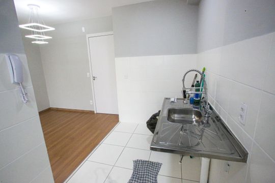 Cozinha de apartamento à venda com 2 quartos, 54m² em Pechincha, Rio de Janeiro
