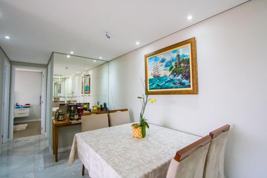 Sala de apartamento à venda com 2 quartos, 63m² em Silveira, Santo André