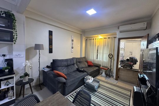 Sala de casa para alugar com 2 quartos, 120m² em Catiapoã, São Vicente