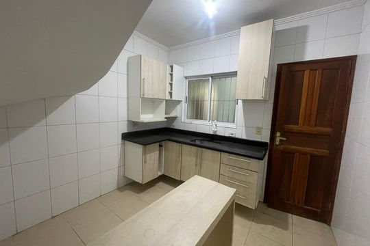Cozinha de casa para alugar com 2 quartos, 56m² em Vila Nossa Senhora de Fatima, São Vicente