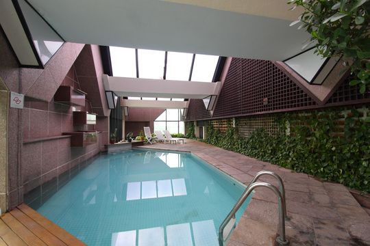 Área Comum - Piscina de apartamento para alugar com 1 quarto, 58m² em Itaim Bibi, São Paulo