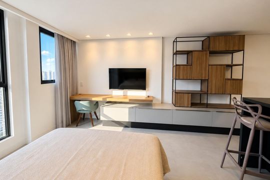 Sala/Quarto de apartamento para alugar com 1 quarto, 34m² em Trindade, Florianópolis