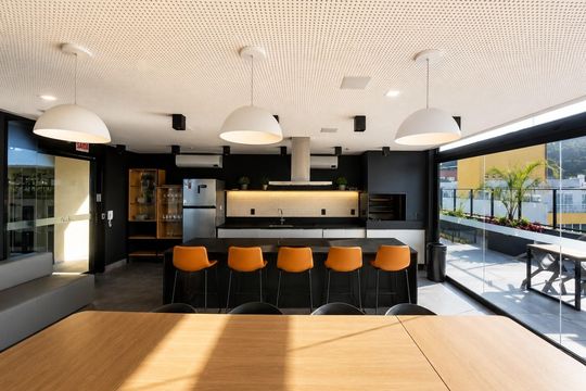 Área externa de apartamento para alugar com 1 quarto, 34m² em Trindade, Florianópolis