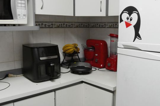 Cozinha de apartamento à venda com 3 quartos, 70m² em Jardim Taquaral, São Paulo