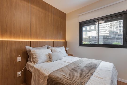 Quarto de apartamento à venda com 1 quarto, 45m² em Boa Vista, Porto Alegre