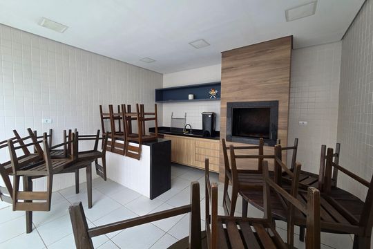 Área comum - Churrasqueira de apartamento para alugar com 2 quartos, 87m² em Vila Sao Paulo, Praia Grande