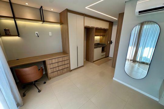 Studio de kitnet/studio para alugar com 1 quarto, 24m² em Jardim das Acacias, São Paulo