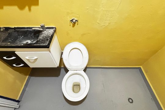 Banheiro de casa para alugar com 2 quartos, 58m² em Vila Camilópolis, Santo André