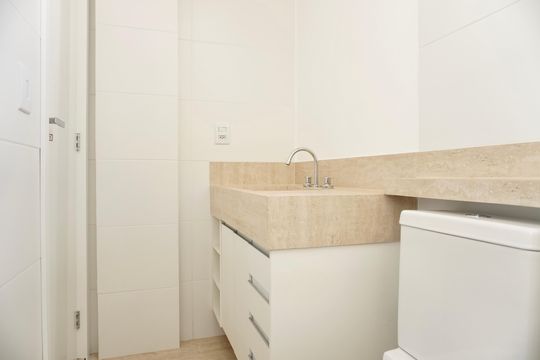 Banheiro da Suíte de apartamento à venda com 3 quartos, 87m² em São Lucas, Belo Horizonte