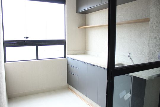 Varanda Gourmet de apartamento à venda com 2 quartos, 59m² em Estoril, Belo Horizonte