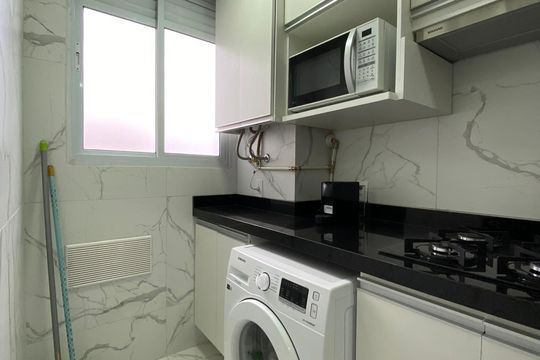 Cozinha / Area de serviço de apartamento para alugar com 2 quartos, 48m² em Jardim Peri Peri, São Paulo