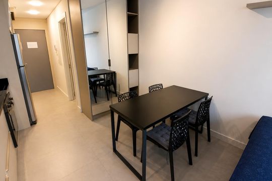 Sala de Jantar de kitnet/studio para alugar com 1 quarto, 33m² em Trindade, Florianópolis