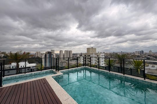 Área comum - Piscina de apartamento para alugar com 2 quartos, 58m² em Jardim, Santo André