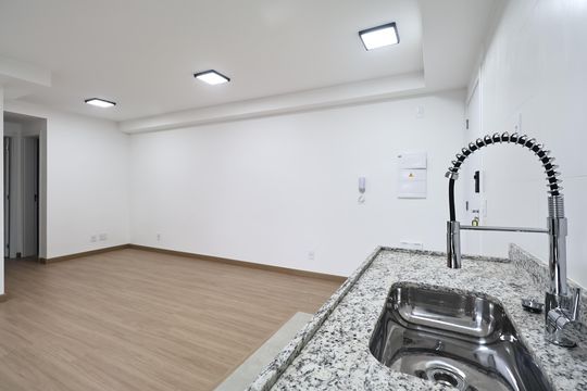 Cozinha de apartamento para alugar com 2 quartos, 58m² em Jardim, Santo André