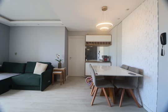Sala de apartamento para alugar com 2 quartos, 62m² em Marechal Rondon, Canoas