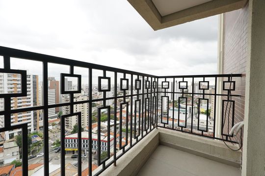 Varanda de kitnet/studio à venda com 1 quarto, 30m² em Vila Dom Pedro I, São Paulo