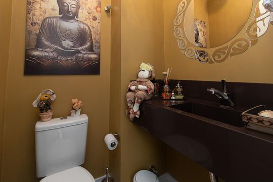 Lavabo de casa de condomínio à venda com 2 quartos, 120m² em Glória, Porto Alegre