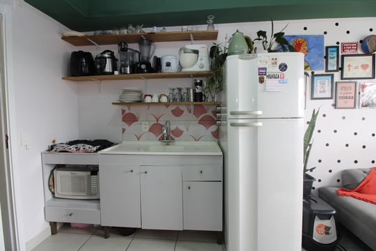 cozinha de apartamento à venda com 2 quartos, 32m² em Engenheiro Goulart, São Paulo