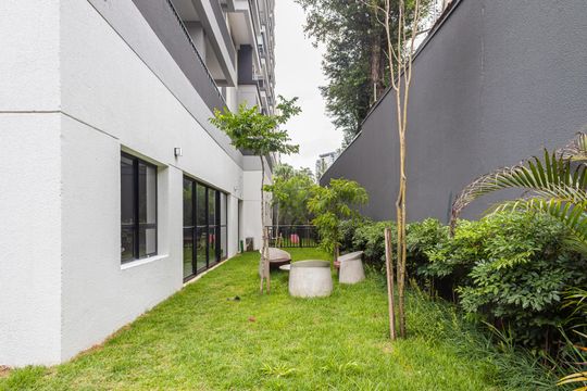 Jardim de apartamento para alugar com 1 quarto, 28m² em Pinheiros, São Paulo