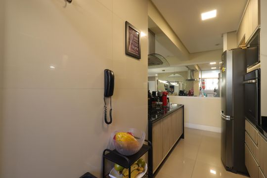 Cozinha de apartamento à venda com 2 quartos, 73m² em Jardim, Santo André