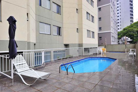 Área comum - Piscina de apartamento para alugar com 3 quartos, 110m² em Vila Valparaíso, Santo André