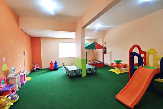 Área comum brinquedoteca de apartamento para alugar com 3 quartos, 110m² em Vila Valparaíso, Santo André