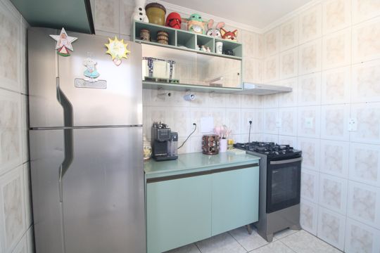Cozinha de apartamento à venda com 3 quartos, 56m² em Conjunto Habitacional Brigadeiro Faria Lima, São Paulo
